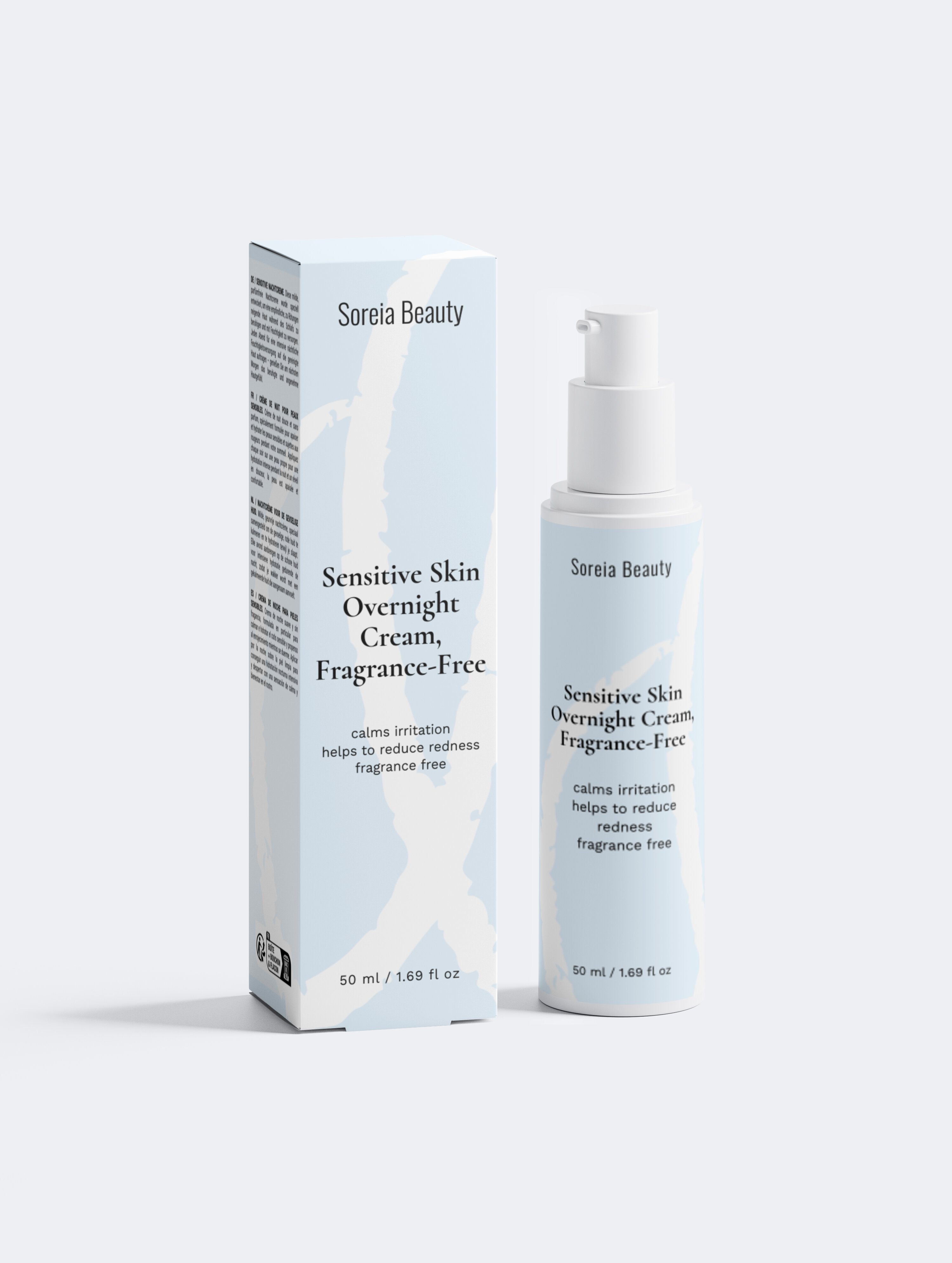Sensitive Skin Overnight Cream, Fragrance-Free